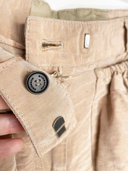 burberry prorsum 2013 resort linen - silk short | made in Italy - good market thrift store