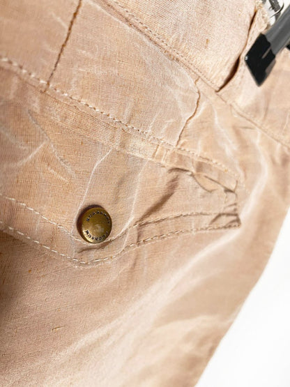 burberry prorsum 2013 resort linen - silk short | made in Italy - good market thrift store