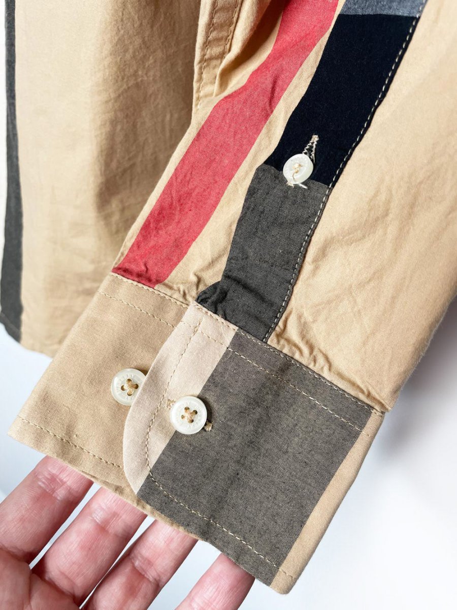burberry summerton heritage check button down shirt - good market thrift store
