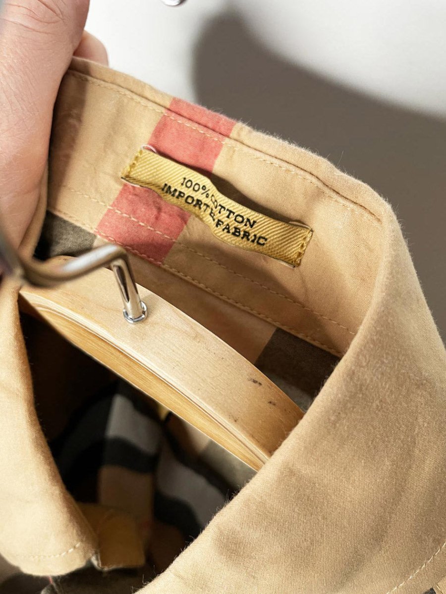 burberry summerton heritage check button down shirt - good market thrift store