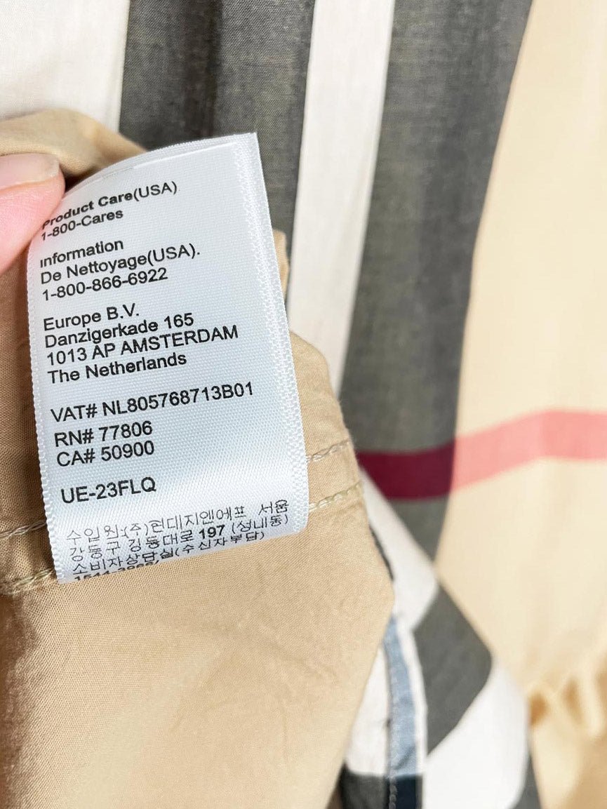 burberry summerton heritage check button down shirt - good market thrift store