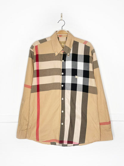 burberry summerton heritage check button down shirt - good market thrift store