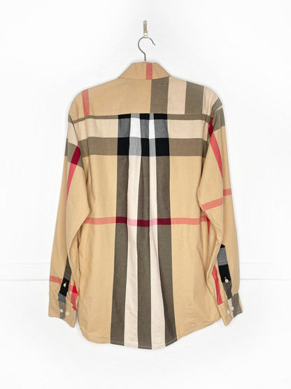 burberry summerton heritage check button down shirt - good market thrift store