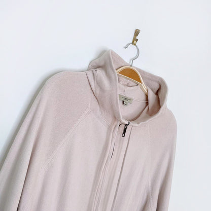 burberry cashmere-blend zip sweater cardigan