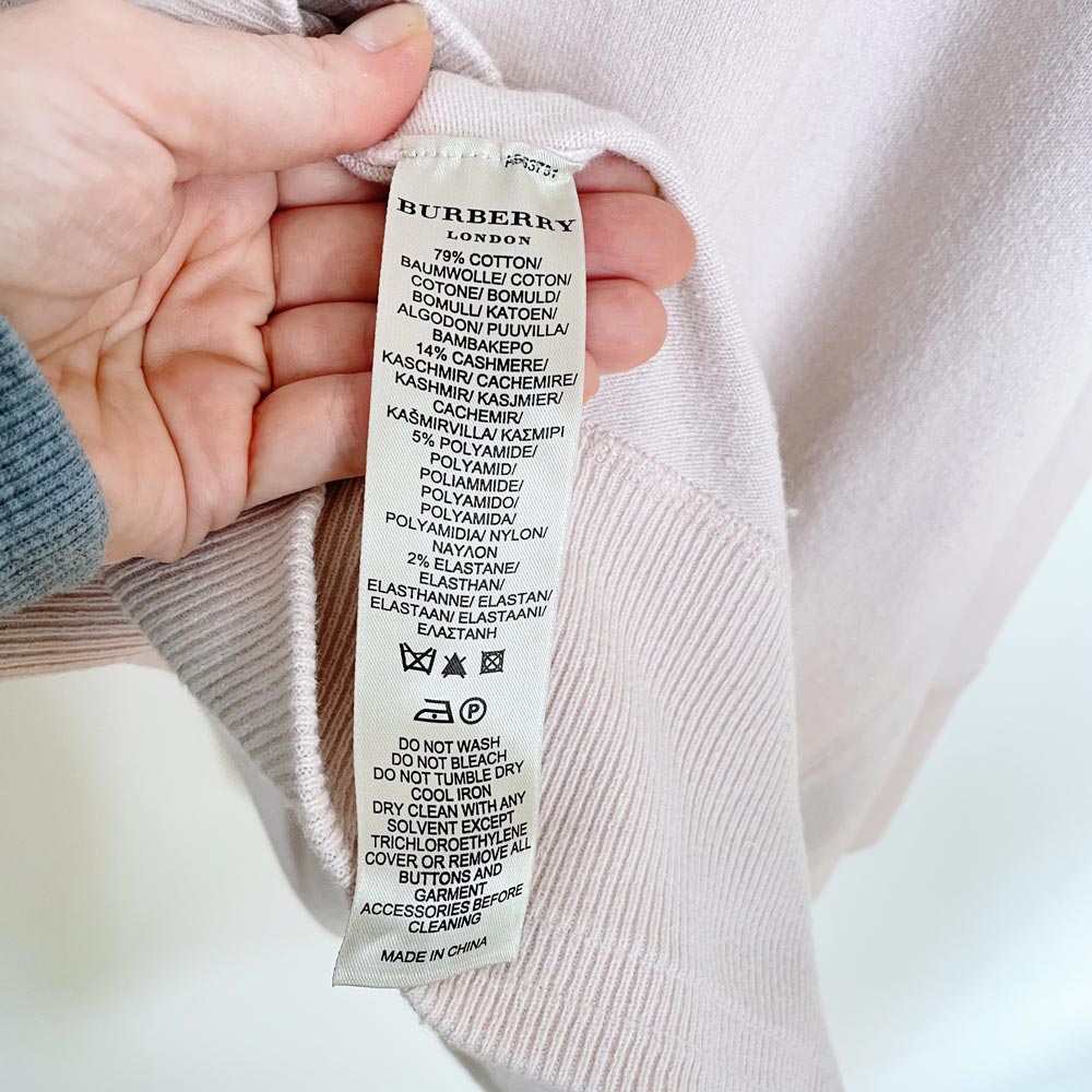 burberry cashmere-blend zip sweater cardigan