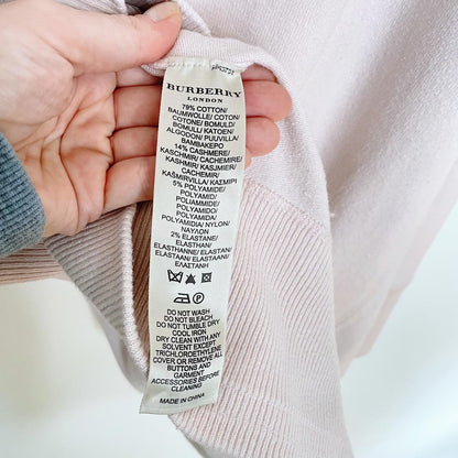 burberry cashmere-blend zip sweater cardigan