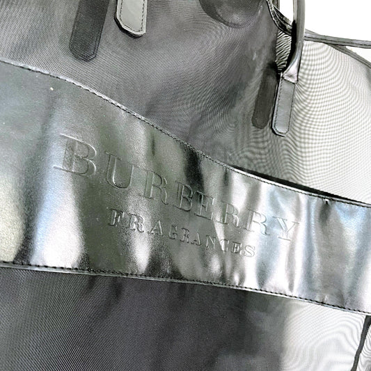 burberry mimimal logo mesh tote