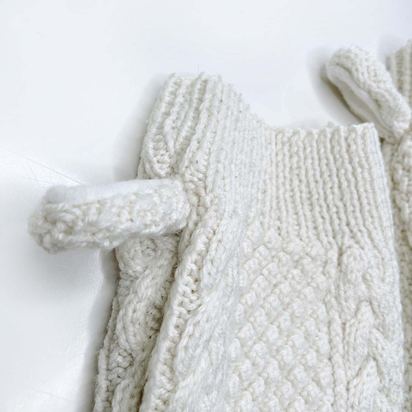 handmade wool fisherman sweater knit stocking