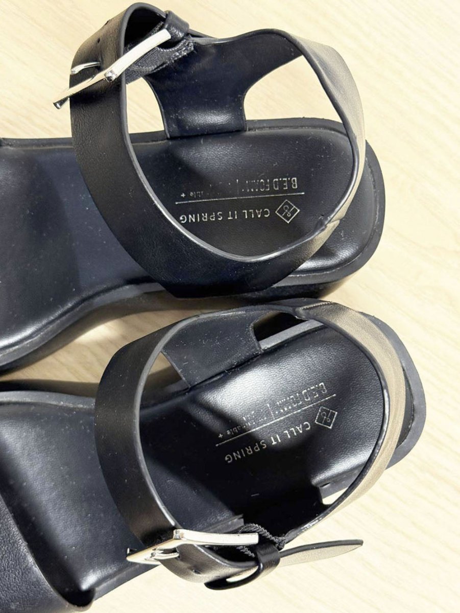 call it spring merisa wedge platform vegan sandal - good market thrift store
