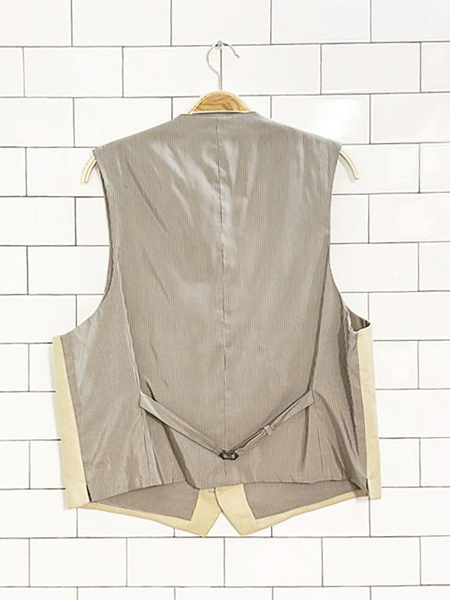 calvin klein 100% linen menswear vest - good market thrift store