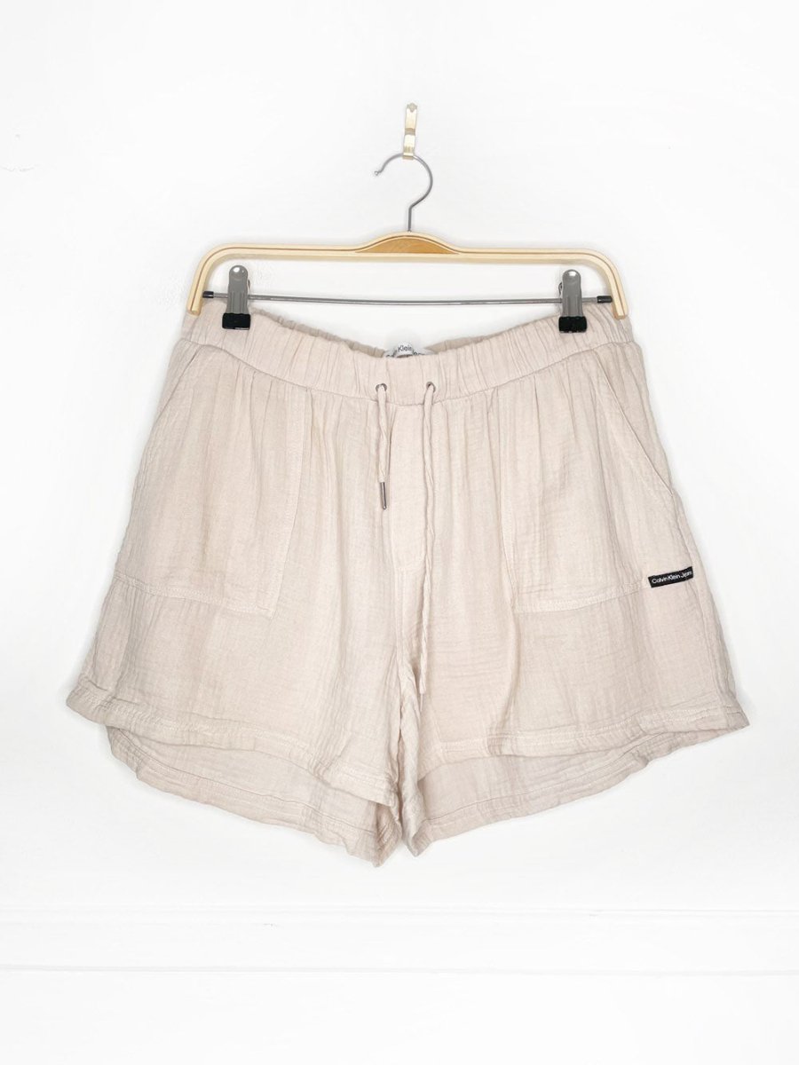 calvin klein gauze cotton lounge short - good market thrift store