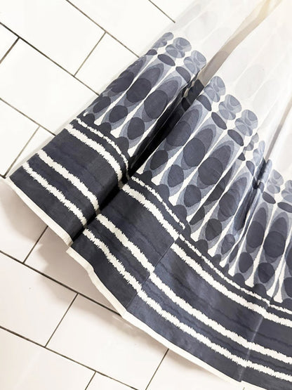 calvin klein silk - blend pleated watercolour skirt - good market thrift store