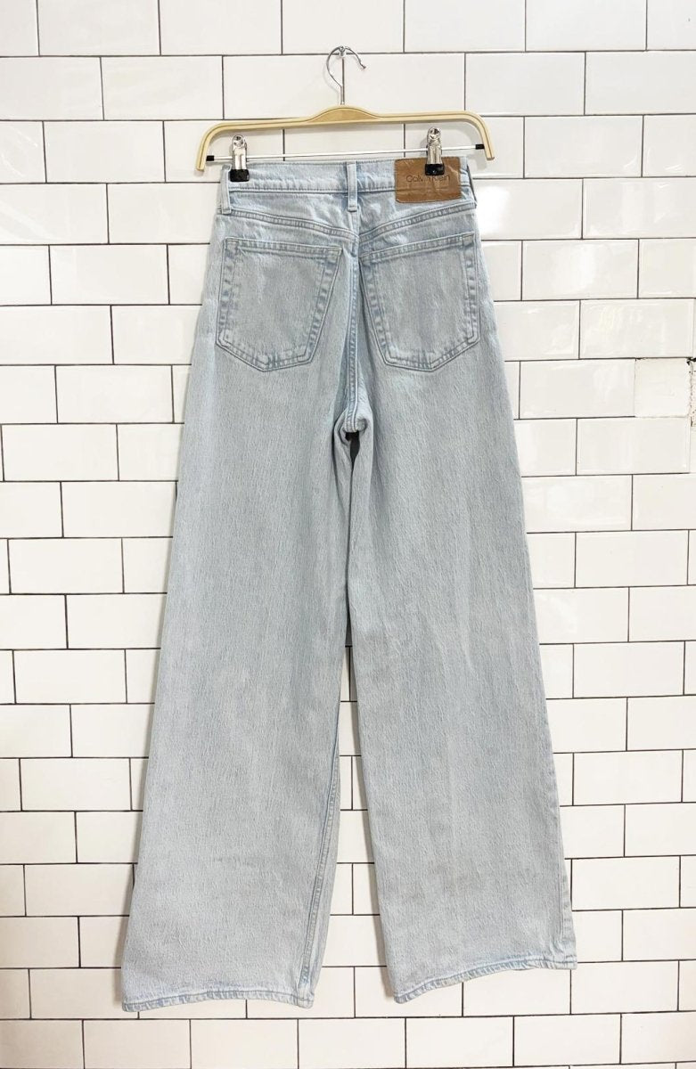 calvin klein ultra high wide leg jeans - good market thrift store