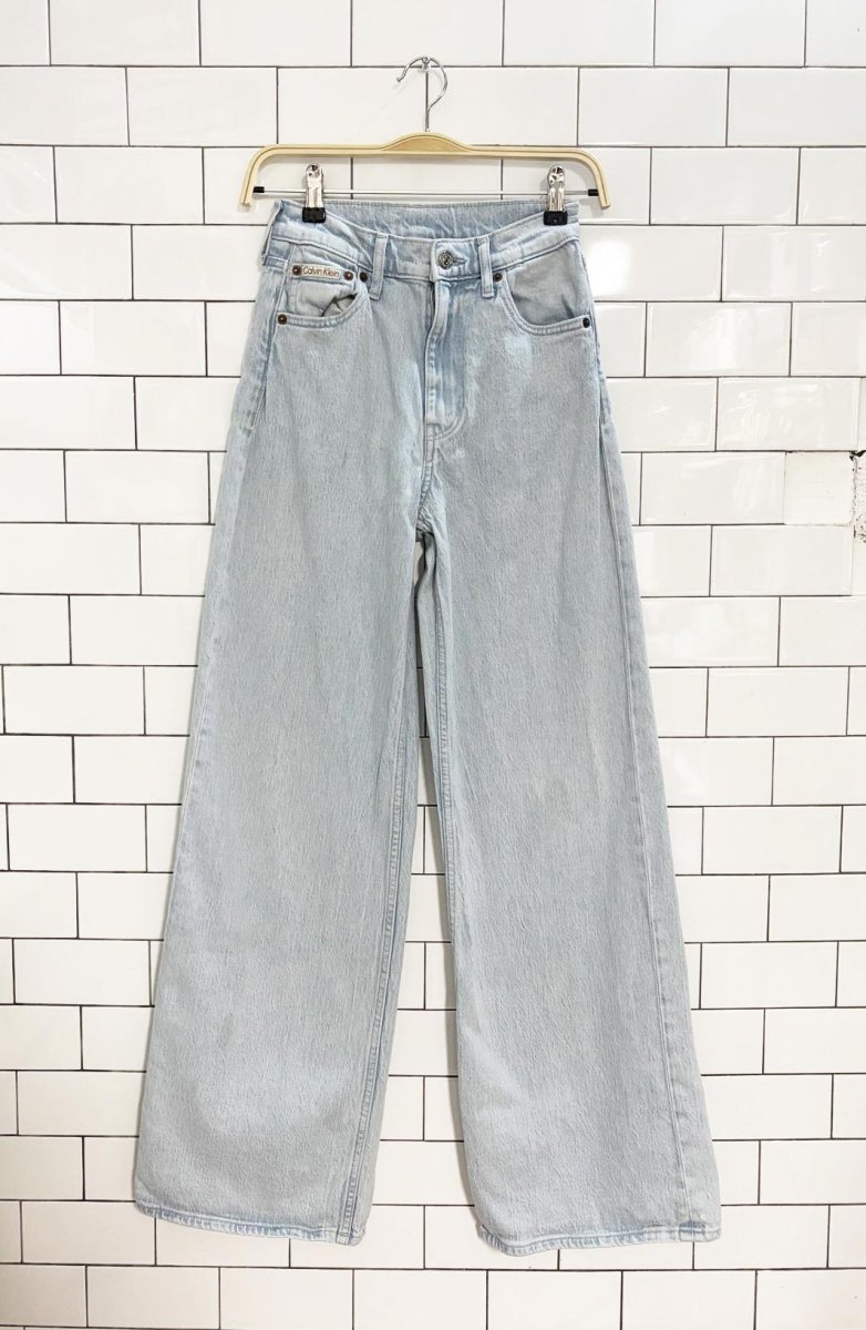 calvin klein ultra high wide leg jeans - good market thrift store