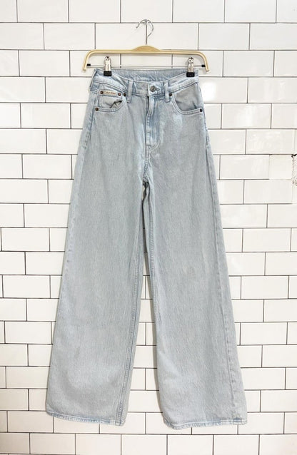 calvin klein ultra high wide leg jeans - good market thrift store