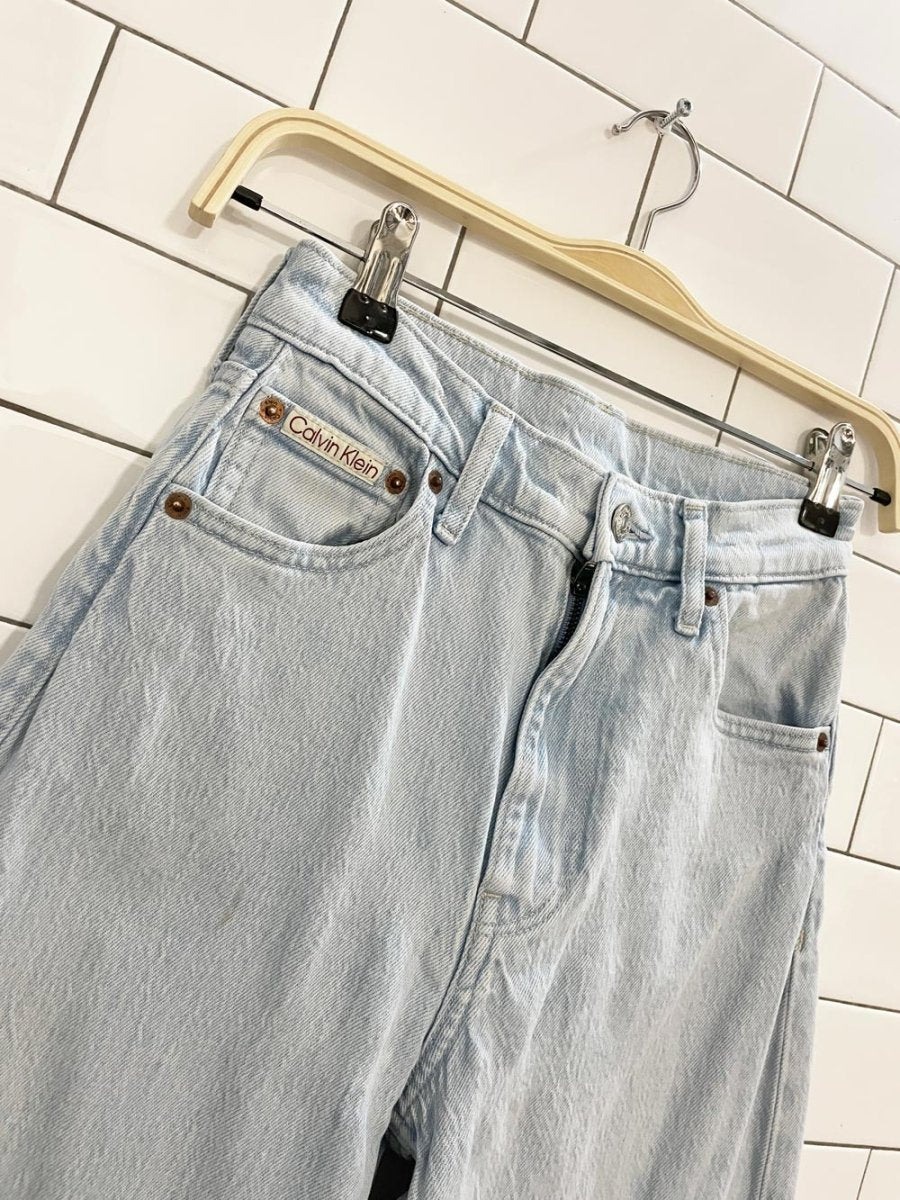 calvin klein ultra high wide leg jeans - good market thrift store