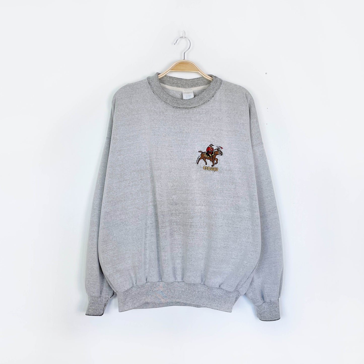 vintage 90s marc tetro rcmp sweatshirt