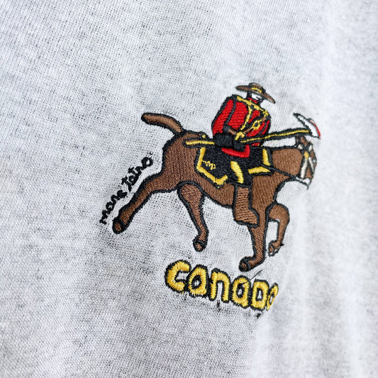 vintage 90s marc tetro rcmp sweatshirt