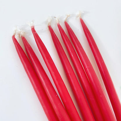 set of 7 vintage tapered candles