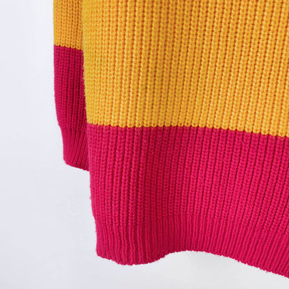 chacha boring rainbow stripe cardigan