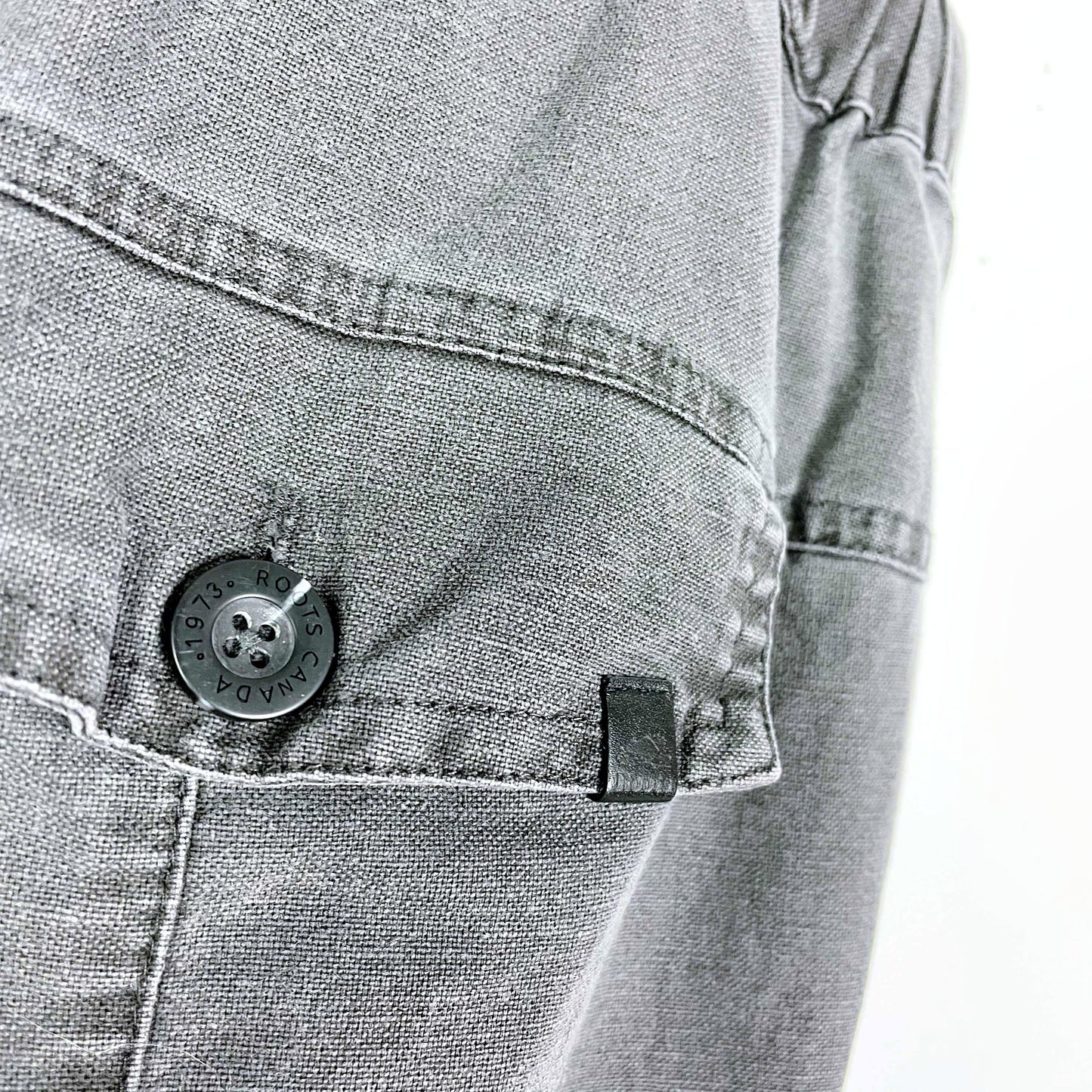 roots 2021 linen-blend cargo pants - size xl