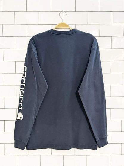 carhartt loose fit long sleeve graphic tee - good market thrift store