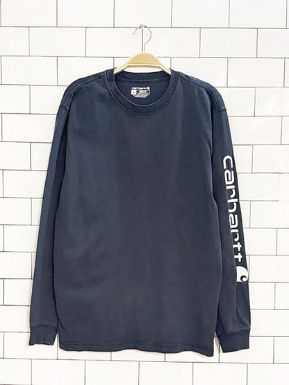 carhartt loose fit long sleeve graphic tee - good market thrift store