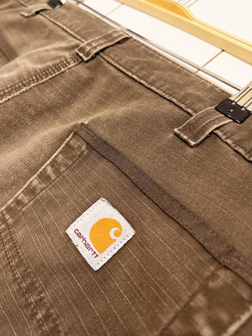 carhartt relaxed fit canvas distressed utility pants - good market thrift store