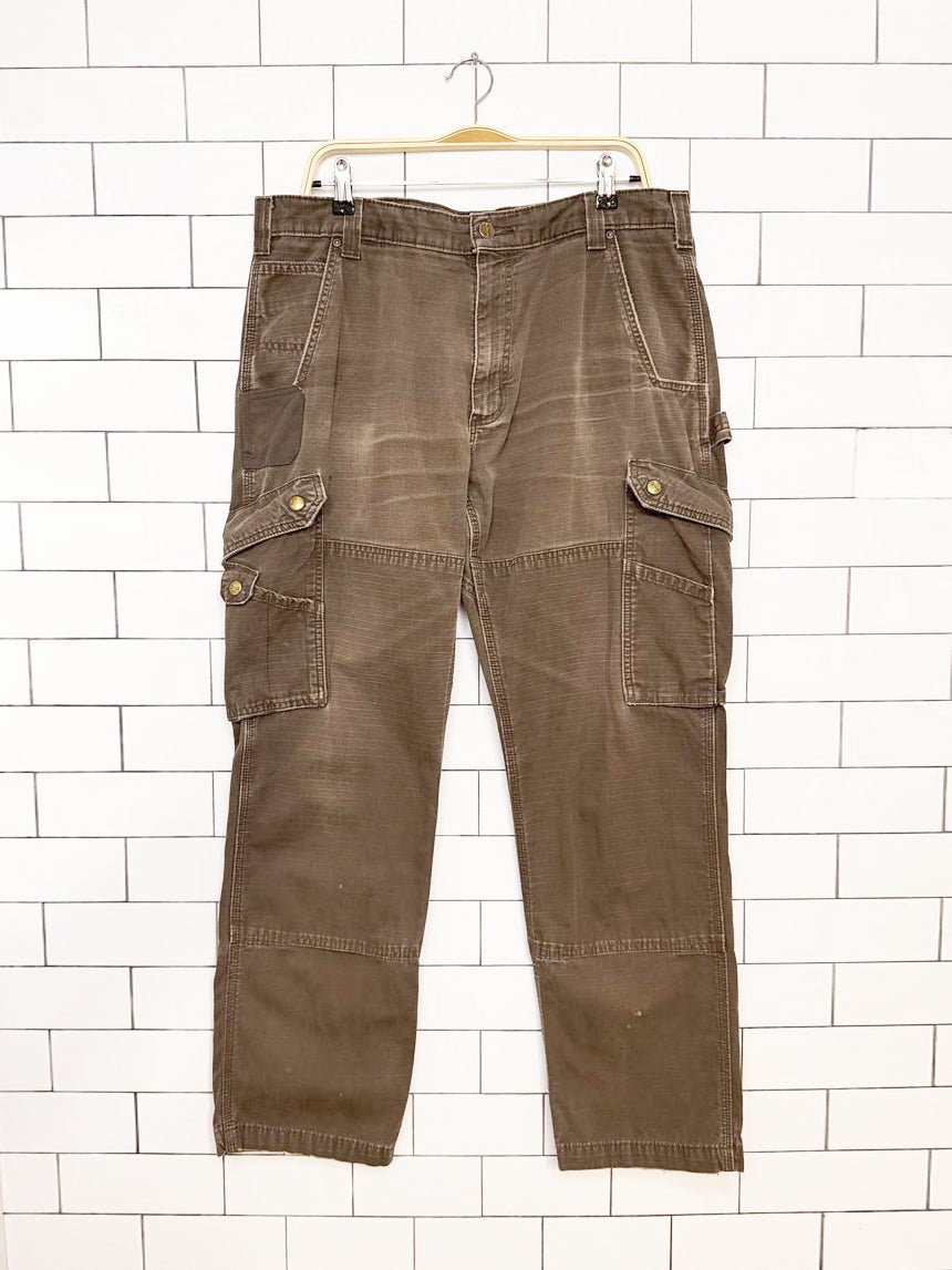 carhartt relaxed fit canvas distressed utility pants - good market thrift store