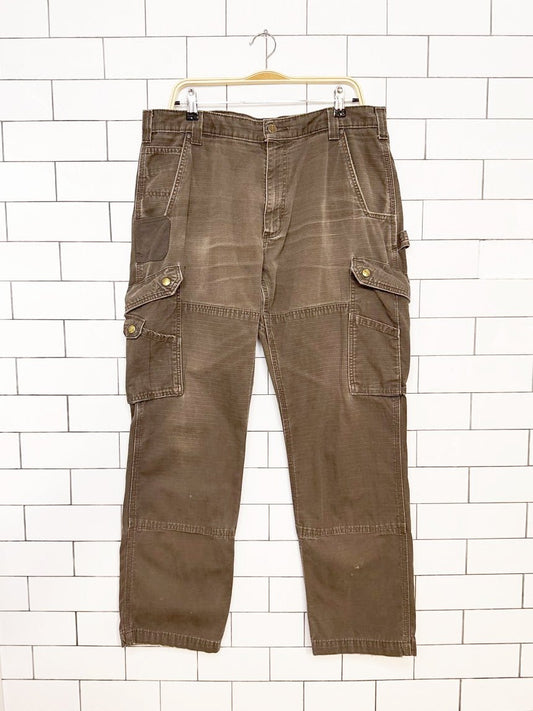 carhartt relaxed fit canvas distressed utility pants - good market thrift store