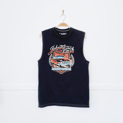 johnny cash 2023 sleeveless graphic tee