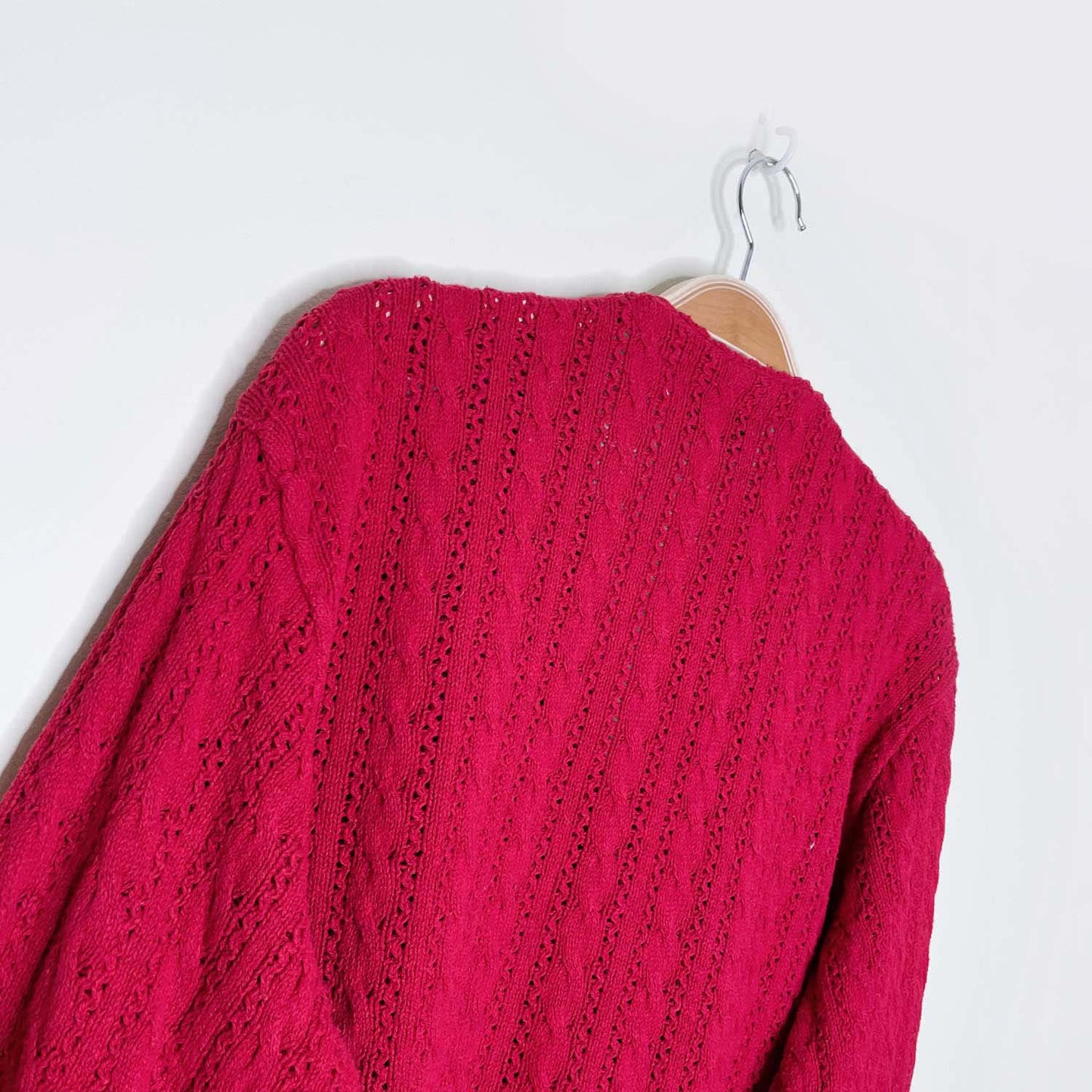 vintage 90s nr by parkhurst knit holiday cat cardigan - size medium