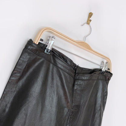 vintage 00s roberto cavalli low rise butter leather pants