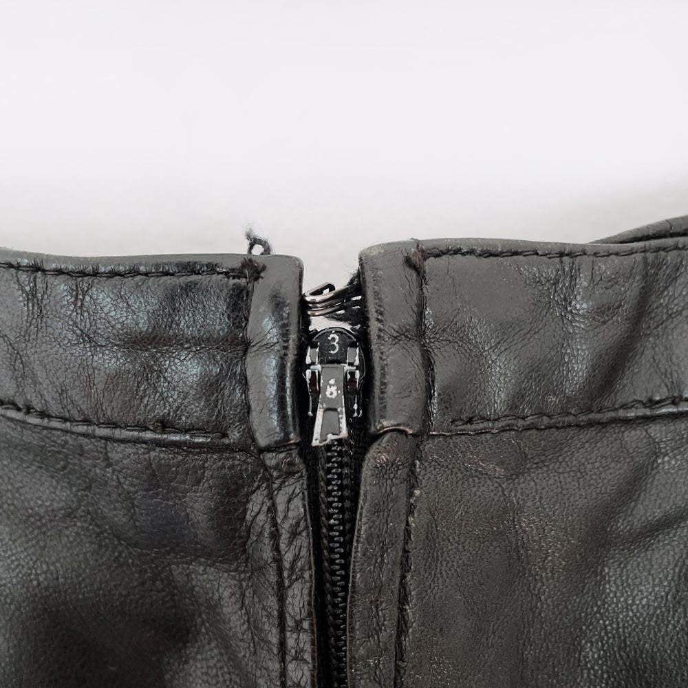 vintage 00s roberto cavalli low rise butter leather pants