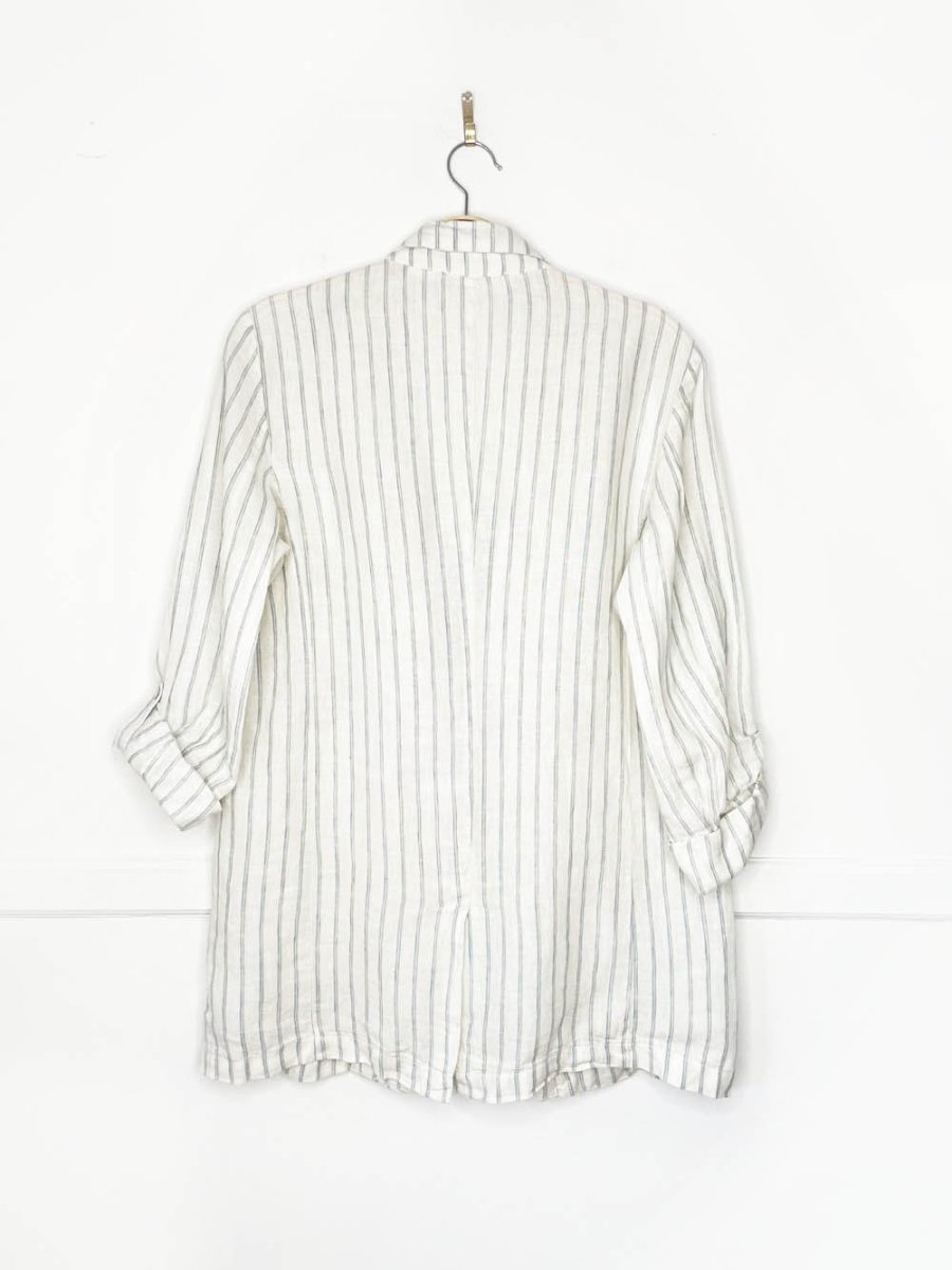 c&c california 100% linen striped summer blazer - good market thrift store
