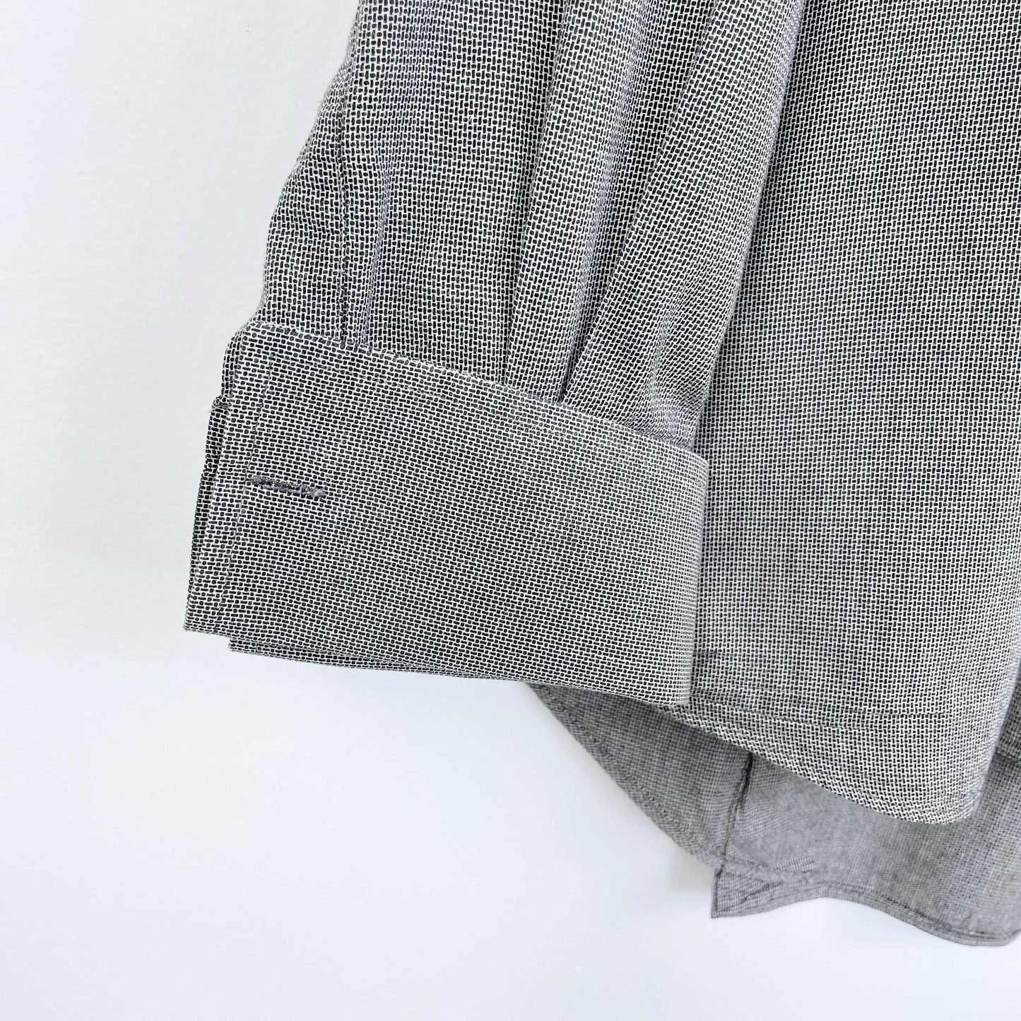 vintage christian dior button down french cuff shirt