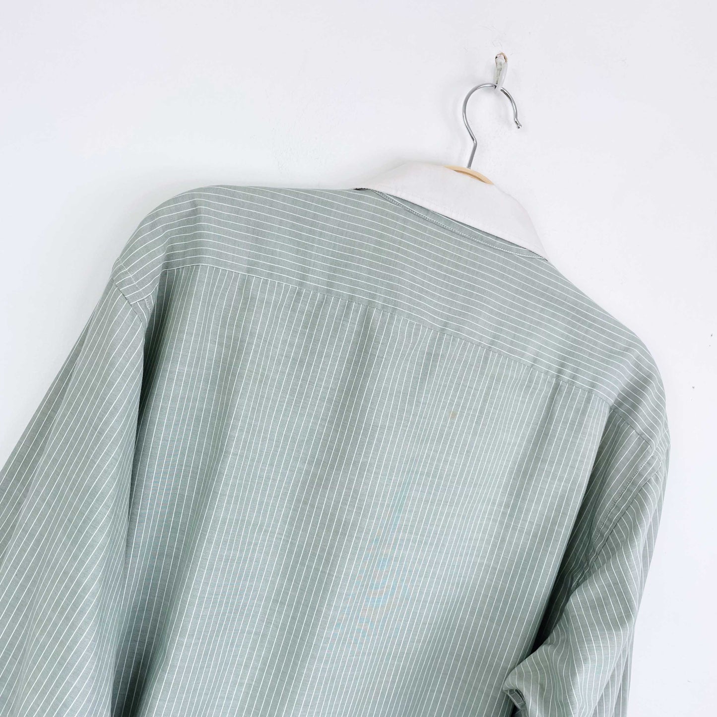 vintage 70s christian dior contrast collar logo french cuff dress shirt