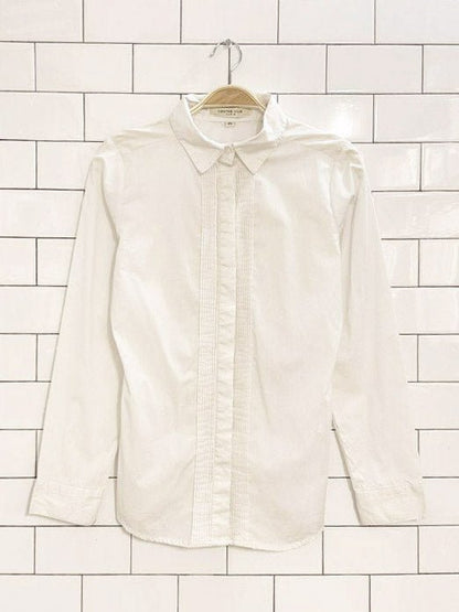 centre ville paris tuxedo pleated shirt - good market thrift store