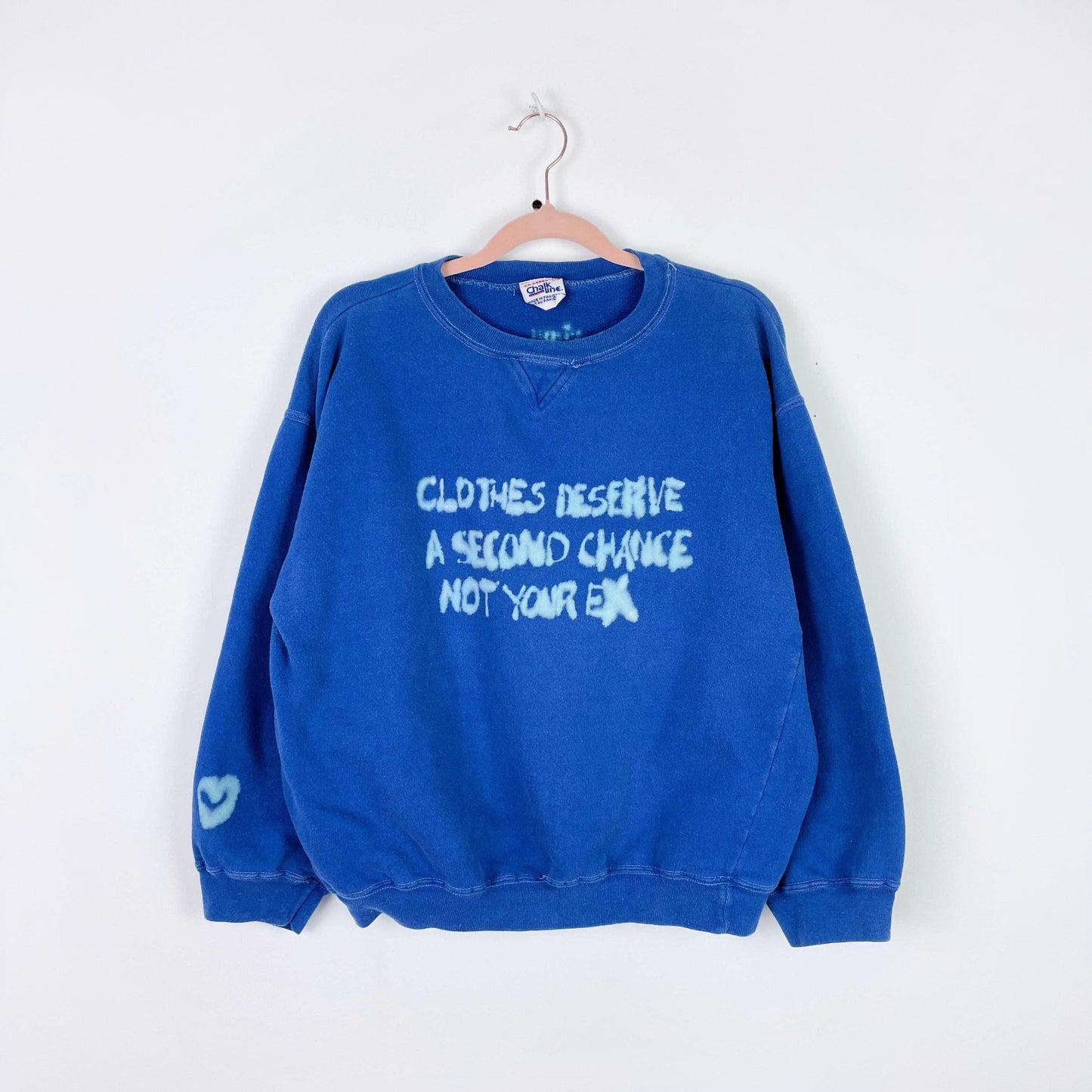 rework vintage 80s chalkline earth day crew