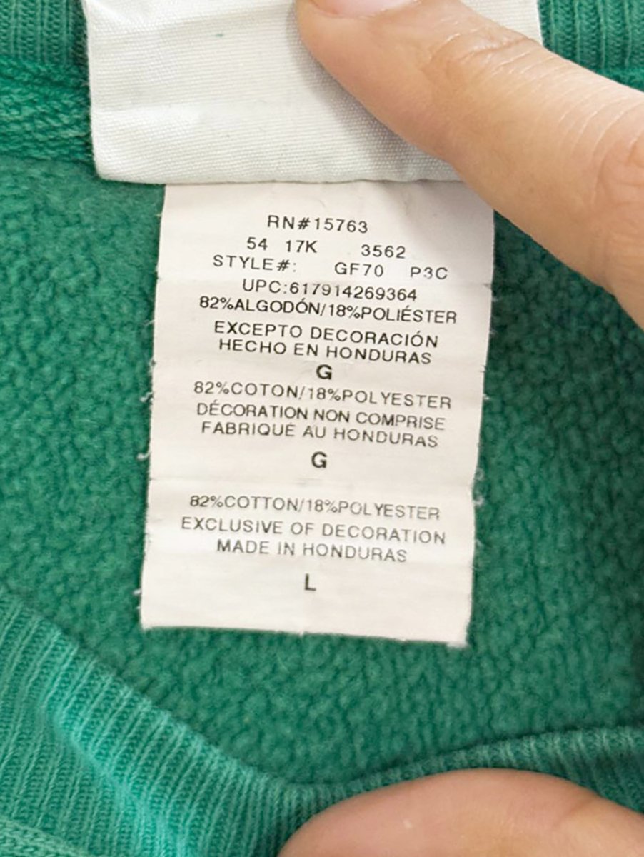 champion reverse weave embroidered logo sweatshirt - good market thrift store