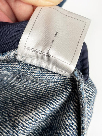 chanel 2017 gabrielle coco denim mini skirt - good market thrift store