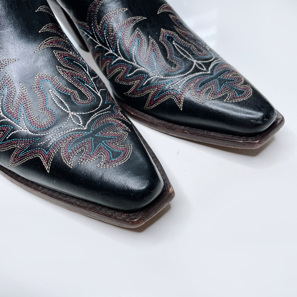 charlie 1 horse lucchese mayela western embroidered mule - size 8