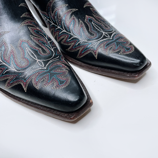 charlie 1 horse lucchese mayela western embroidered mule - size 8