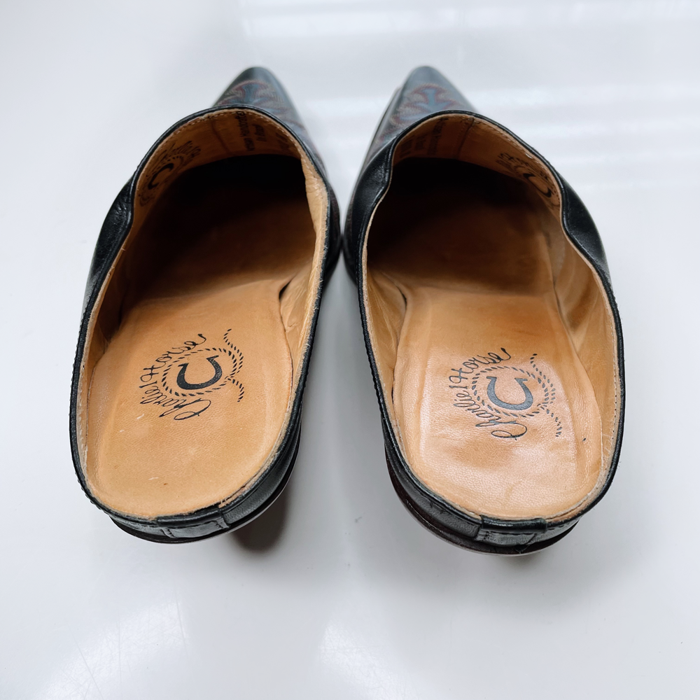 charlie 1 horse lucchese mayela western embroidered mule - size 8