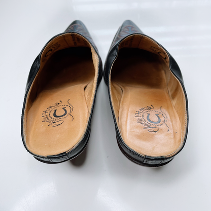 charlie 1 horse lucchese mayela western embroidered mule - size 8