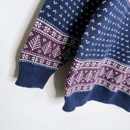 vintage made in usa chelsea gardens nordic reindeer sweater - size large