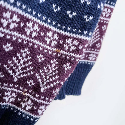 vintage made in usa chelsea gardens nordic reindeer sweater - size large