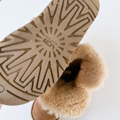 ugg bailey button chestnut short sheepskin boots