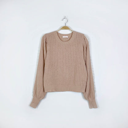 see by chloe cameo rose lace sweater - size small