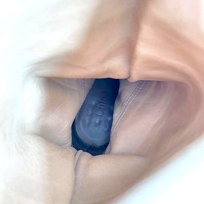 chloe prince mid-calf harness heeled leather boots